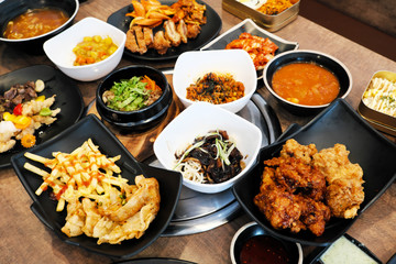 Korean food on the table