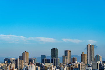 Fototapeta na wymiar 大阪　ビル群　都市風景