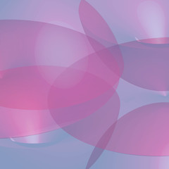 Abstract background with transparent shapes overlapping each other