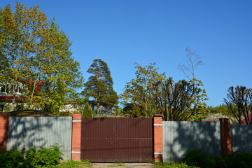 Gate in park.