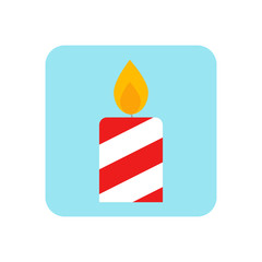 Candle. Candle icon. Lighting. Vector illustration. EPS 10.