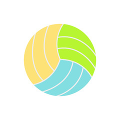 Volleyball. Ball. Sports ball. Vector illustration. White background. EPS 10.