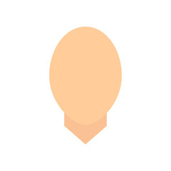 Mannequin head. Face. Mock up. White background. Icon head. Vector illustration. EPS 10.