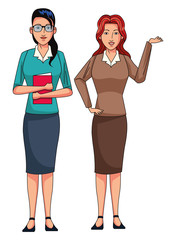 businesswomen avatar cartoon character