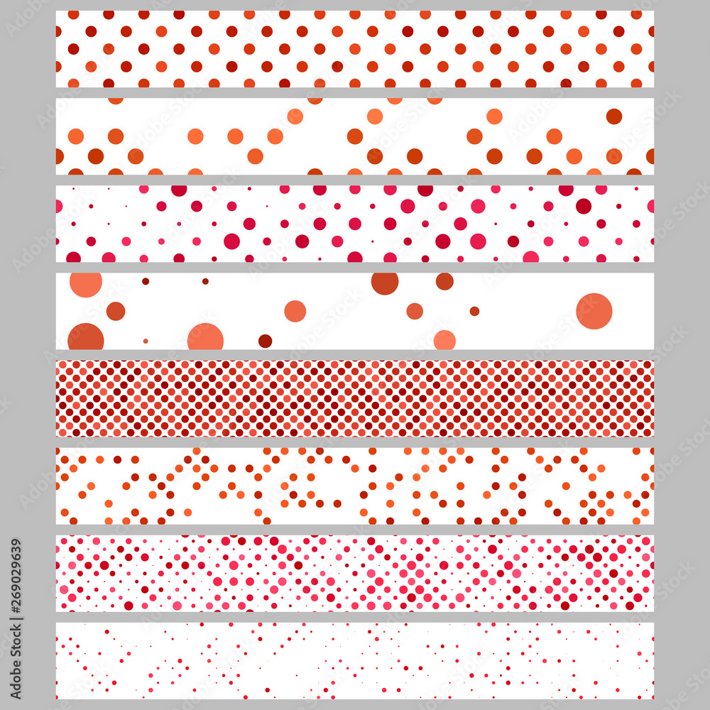 Poster abstract circle pattern web banner background set - vector ad template designs