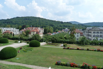 Blick auf den Kurbereich von Bad Brückenau