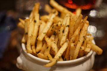 french fries on plate