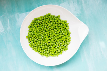 background of fresh green peas