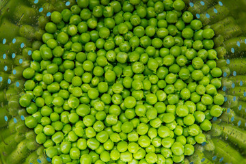 background of fresh green peas