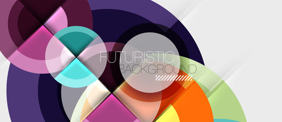 Obraz premium Geometric design abstract background - circles