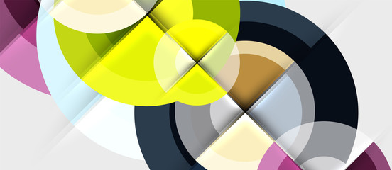 Obraz premium Geometric design abstract background - circles