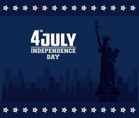 USA independence day card