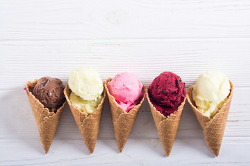 Ice cream waffle cones