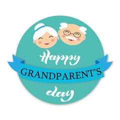 Happy Grandparent Day vector illustration.