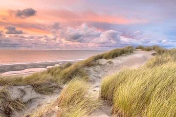 Crédence de cuisine en verre imprimé Mer du Nord, Pays-Bas Vue sur la mer du Nord depuis la dune