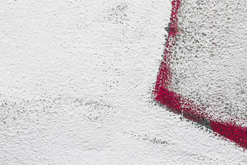 Blank concrete wall white color texture background with split lines. Wall embossed texture