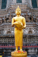 Statue at temple of the emerald Buddha in Bangkok