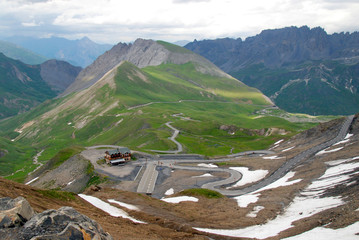 Col du Galibier in the french alps