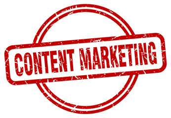 content marketing grunge stamp