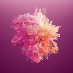 Fototapeta premium Beautiful color smoke. 3d illustration, 3d rendering.