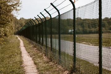 Zaun an Sperrgebiet