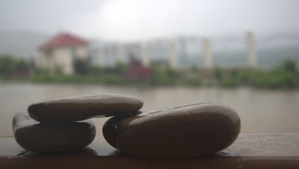 three sea stones