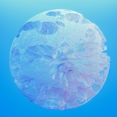 Beautiful color smoke. 3d illustration, 3d rendering.