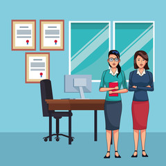 businesswomen avatar cartoon character