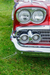 Headlamps on a old american classic car