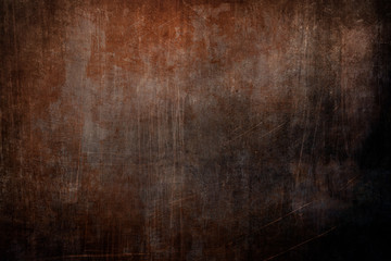 Dark brown grungy background or texture - obrazy, fototapety, plakaty