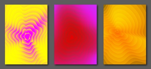 Fototapeta premium Liquid color abstract a4 size template. Fluid vector gradient design for flyers, posters, placards.