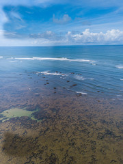 Aerial view of Praia do Forte, Bahia, Brazil