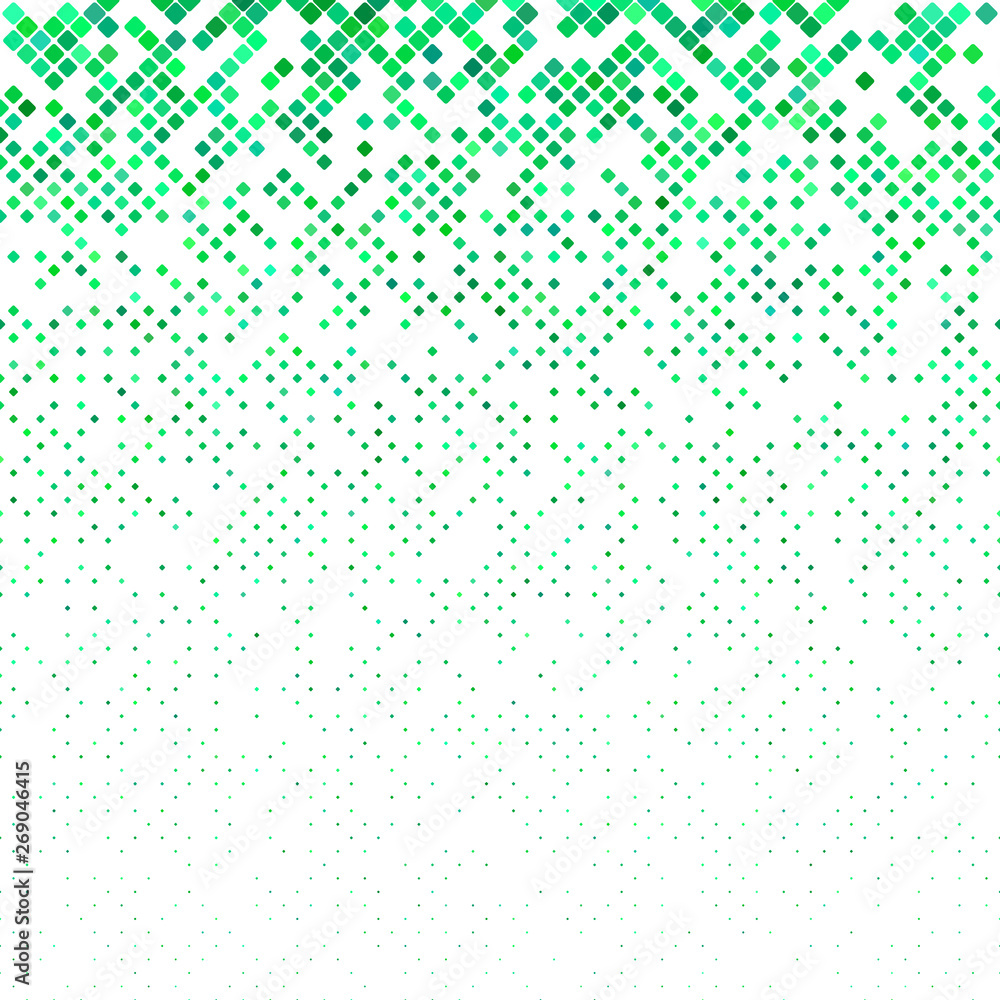 Poster abstract color diagonal square pattern - vector mosaic background graphic