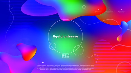 Trendy abstract background . Minimal geometric shapes composition. Colorful pattern. Editable mask. Template for your design works. Vector illustration.