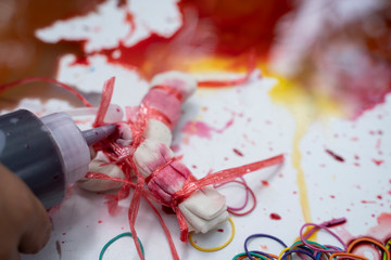 Process making tie dye - Image