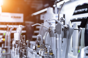 A variety of dental tools.