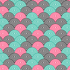 Seamless Pattern - modern abstract vector design - repeating geometric elements