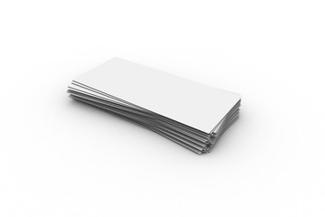 Money Banknote Template Mock Up on White