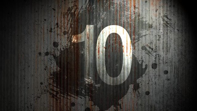 Top 10 Countdown Timer Old Metal Surface - Top Ten