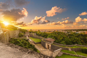 kyukeimon gate of Shuri Castle's in the Shuri neighborhood of Naha, the capital of Okinawa...