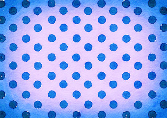 watercolor style texture graphic illustration background with color blend polka dot spot pattern