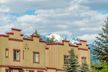 Modern apartment buildings in Vancouver, British Columbia, Canada.