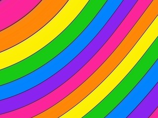 Obraz premium dreamy swirl rainbow stripe illustration background