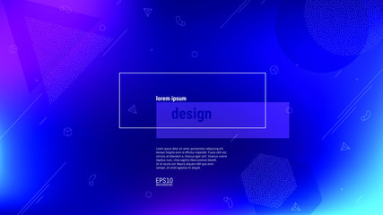 Trendy abstract background . Minimal geometric shapes composition. Colorful pattern. Editable mask. Template for your design works. Vector illustration.