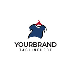clothes logo design concept template vector
