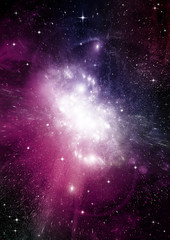 galaxy in a free space