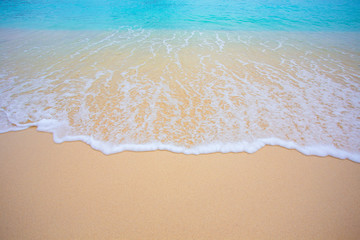 Soft wave and beautiful beach  