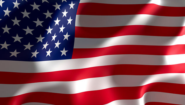 image rendering of a united states of america flag