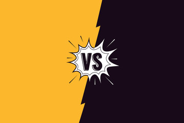 Versus background. Vs background for sports and fight competition. Vector illustration