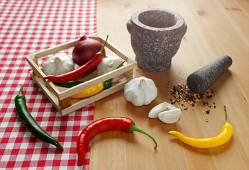 Hot pepper three colors ambience